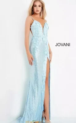 Fitted|Long Dresses^Jovani Open Back Fitted Sequins Dress 1012