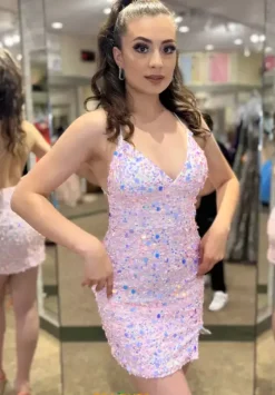 Short Dresses|Short Homecoming Dresses^Jasz Couture Open Back Short Fitted Dress 1129