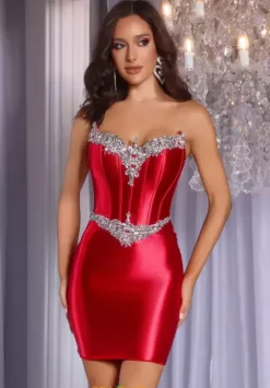 Short Homecoming Dresses|Quince Guest Dresses^Portia and Scarlett PS25741