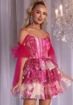 Wedding Guest|Bat Mitzvah^Portia and Scarlett PS25701 Pink Multi