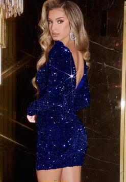 Long Sleeve Hc Dresses|Short Homecoming Dresses^Portia and Scarlett PS22555