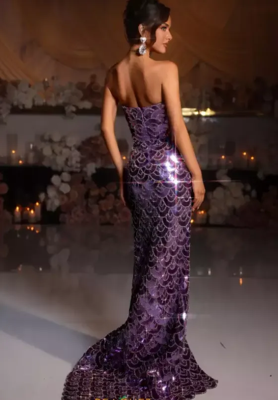 Long Dresses|Pageant^Portia and Scarlett PS25998C Purple
