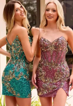 Short Homecoming Dresses|Quince Guest Dresses^Primavera 4416