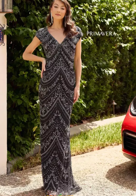 Fitted|Plus Size^Primavera 13138 Black