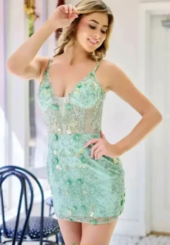 Short Homecoming Dresses|Quince Guest Dresses^Primavera 4402