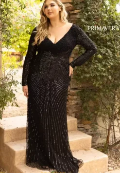 Fitted|Plus Size^Primavera 14012 Black
