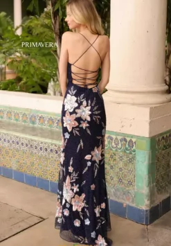 Fitted|Long Dresses^Primavera 3914 Midnight