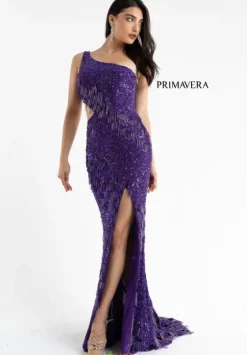 Long Homecoming Dresses|Fitted^Primavera 3766 Purple