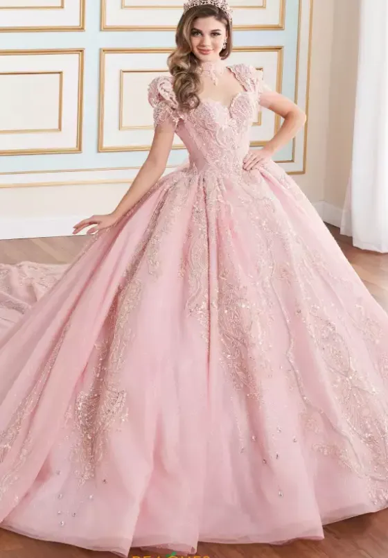 Plus Sized Quince Dresses|Sweet Sixteen^Princesa Quinceanera PR70103 Blush