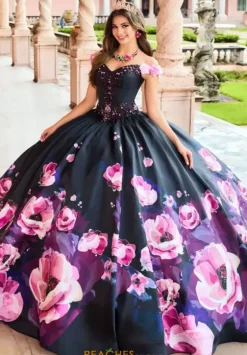 Sweet Sixteen|Plus Sized Quince Dresses^Princesa Quinceanera PR30151 Black/Pink