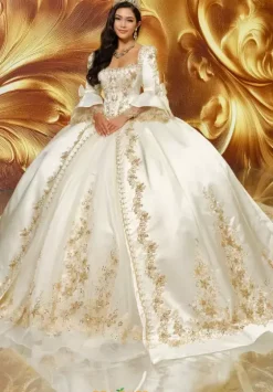 Quince Dresses With Sleeves|Plus Sized Quince Dresses^Princesa Quinceanera PR30210