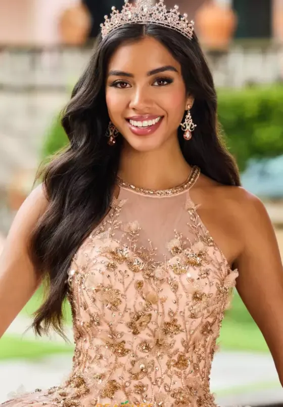 Plus Sized Quince Dresses|Sweet Sixteen^Princesa Quinceanera PR12262 Rose Gold