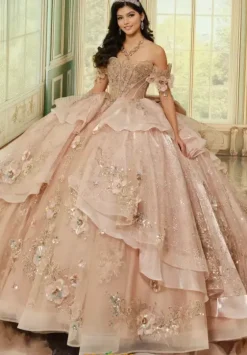 Plus Sized Quince Dresses|Sweet Sixteen^Princesa Quinceanera PR70106 Rose Quartz
