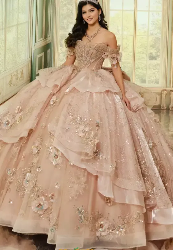 Plus Sized Quince Dresses|Sweet Sixteen^Princesa Quinceanera PR70106 Rose Quartz