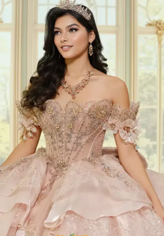Plus Sized Quince Dresses|Sweet Sixteen^Princesa Quinceanera PR70106 Rose Quartz