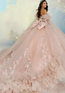 Plus Sized Quince Dresses|Sweet Sixteen^Princesa Quinceanera PR30209 Rose Quartz