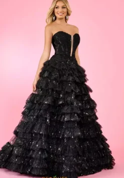 Ball Gowns|A Line^Rachel Allan 70675 Black