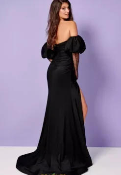 Long Sleeve Hc Dresses|Long Homecoming Dresses^Rachel Allan 70282 Black