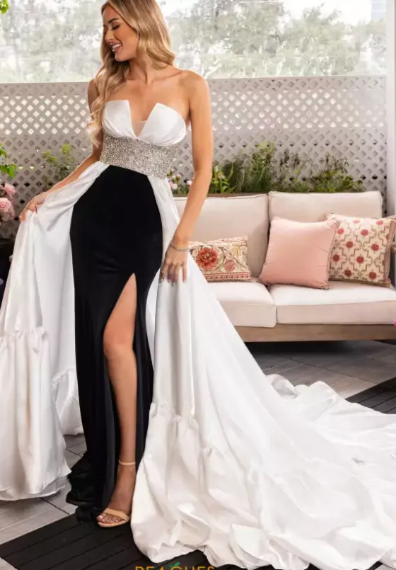 Pageant^Rachel Allan Pageant 50381 Black White