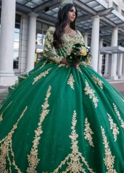 Sweet Sixteen|Quince Dresses With Sleeves^Rachel Allan Quince RQ1137