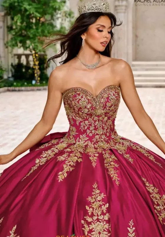Quince Dresses With Sleeves|Plus Sized Quince Dresses^Rachel Allan Quince RQ2217
