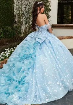 Plus Sized Quince Dresses|Sweet Sixteen^Rachel Allan Quince RQ3122 Light Blue