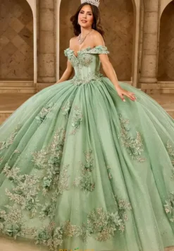 Plus Sized Quince Dresses|Sweet Sixteen^Rachel Allan Quince RQ2210 Sage
