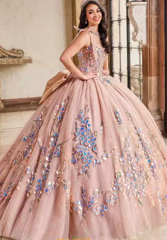Plus Sized Quince Dresses|Sweet Sixteen^Rachel Allan Quince RQ2203 Latte