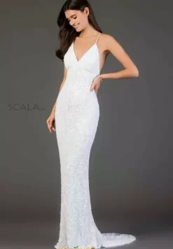 Long Homecoming Dresses|Fitted^Scala Dress 47542 Antique