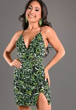 Quince Guest Dresses|Short Homecoming Dresses^Jasz Couture Sequins Short Fitted Dress 1718