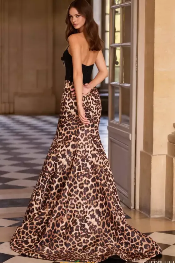 Pageant|Plus Sized Dresses^Sherri Hill 57622 Animal Print