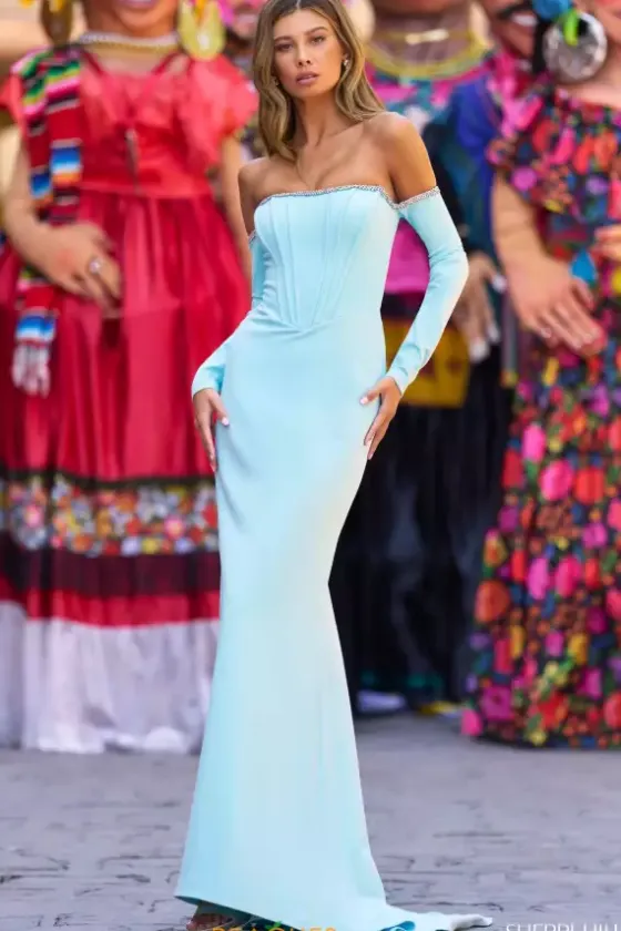 Long Sleeve Prom Dresses|Long Dresses^Sherri Hill 55316