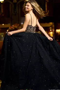Long Dresses|Pageant^Sherri Hill 55300 Black/Gold