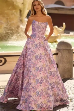 Long Dresses|Plus Sized Dresses^Sherri Hill 57898