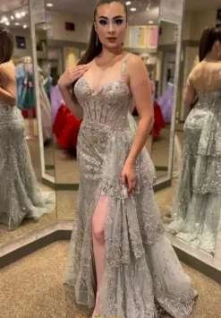 Long Dresses|Plus Sized Dresses^Sherri Hill 56589