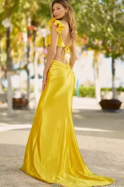 Quince Guest Dresses|Sexy^Sherri Hill 56056 Yellow