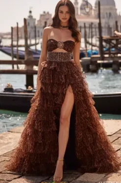 Long Dresses|Pageant^Sherri Hill 57510 Cheetah Print