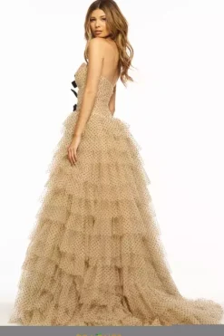 Sweet Sixteen|Long Dresses^Sherri Hill 56036 Nude/Black