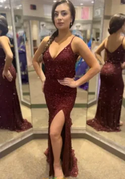 Long Homecoming Dresses|Fitted^Sherri Hill 52452