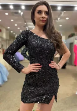 Long Sleeve Hc Dresses|Short Dresses^Sherri Hill Short 54469