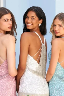 Short Homecoming Dresses|Short Dresses^Sherri Hill Short 54413 Aqua