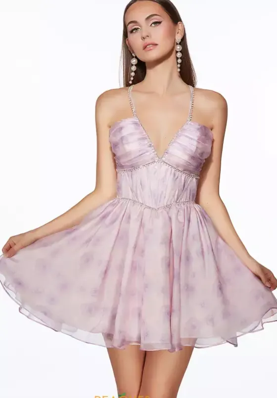 Bat Mitzvah|8Th Grade Dance^Alyce Short A Line Beaded Dress 30006