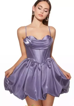 Bat Mitzvah|8Th Grade Dance^Alyce Short A Line Satin Dress 30012