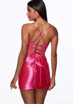 Winter Formal|Wedding Guest^Alyce Short Beaded Corset Dress 40092