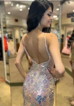 Short Dresses|Short Homecoming Dresses^Jasz Couture Short Fitted Sequins Dress 1159 Blush