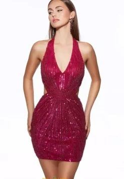 Bat Mitzvah|8Th Grade Dance^Alyce Short Halter Neckline Dress 40096