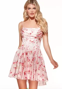 Bat Mitzvah|8Th Grade Dance^Alyce Short Satin A Line Dress 30059