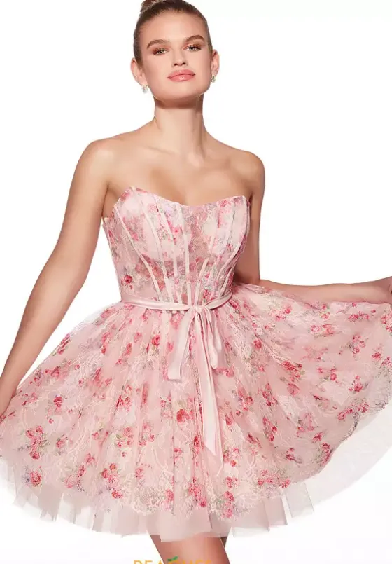 Bat Mitzvah|8Th Grade Dance^Alyce Short Strapless Lace Dress 30019