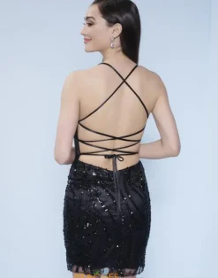 Short Homecoming Dresses|Short Dresses^Splash F359 Black