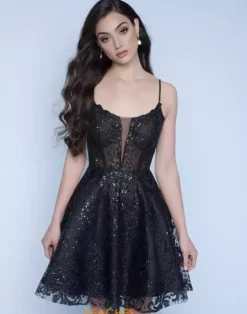 Bat Mitzvah|Short Dresses^Splash F343 Gold/White